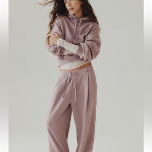 Cozy Mauve Hoodie and Sweatpants Set